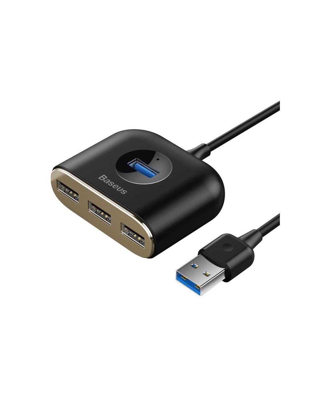 HUB BASEUS SQUARE 4w1 BLACK USB 3.0 USB 3.0 + 3x USB 2.0