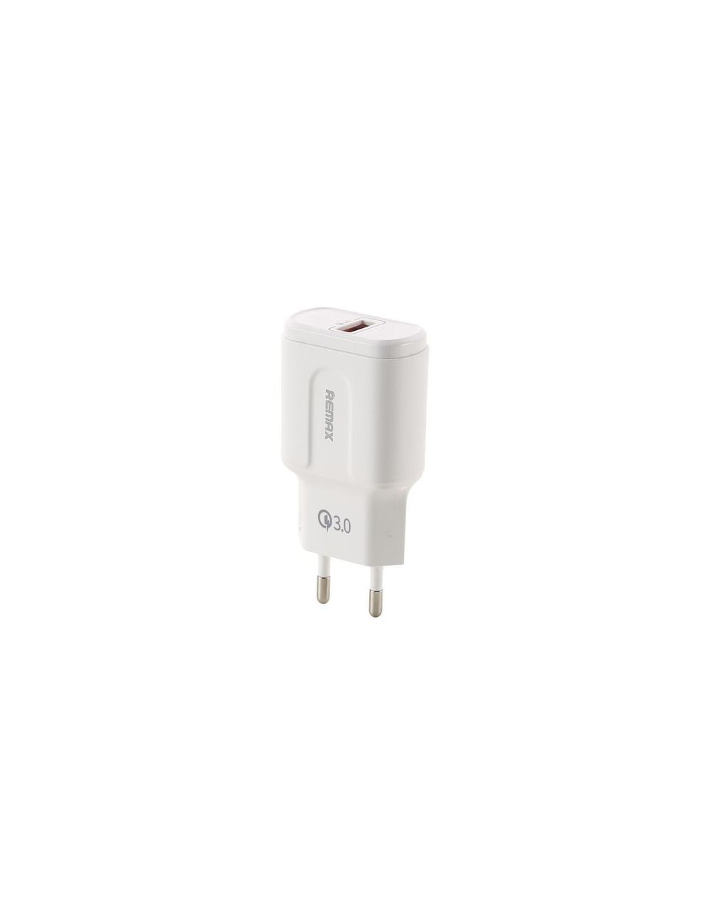 Adapter sieciowy 1xUSB REMAX WHITE RP-U16 TRAVELLER 3,0 A