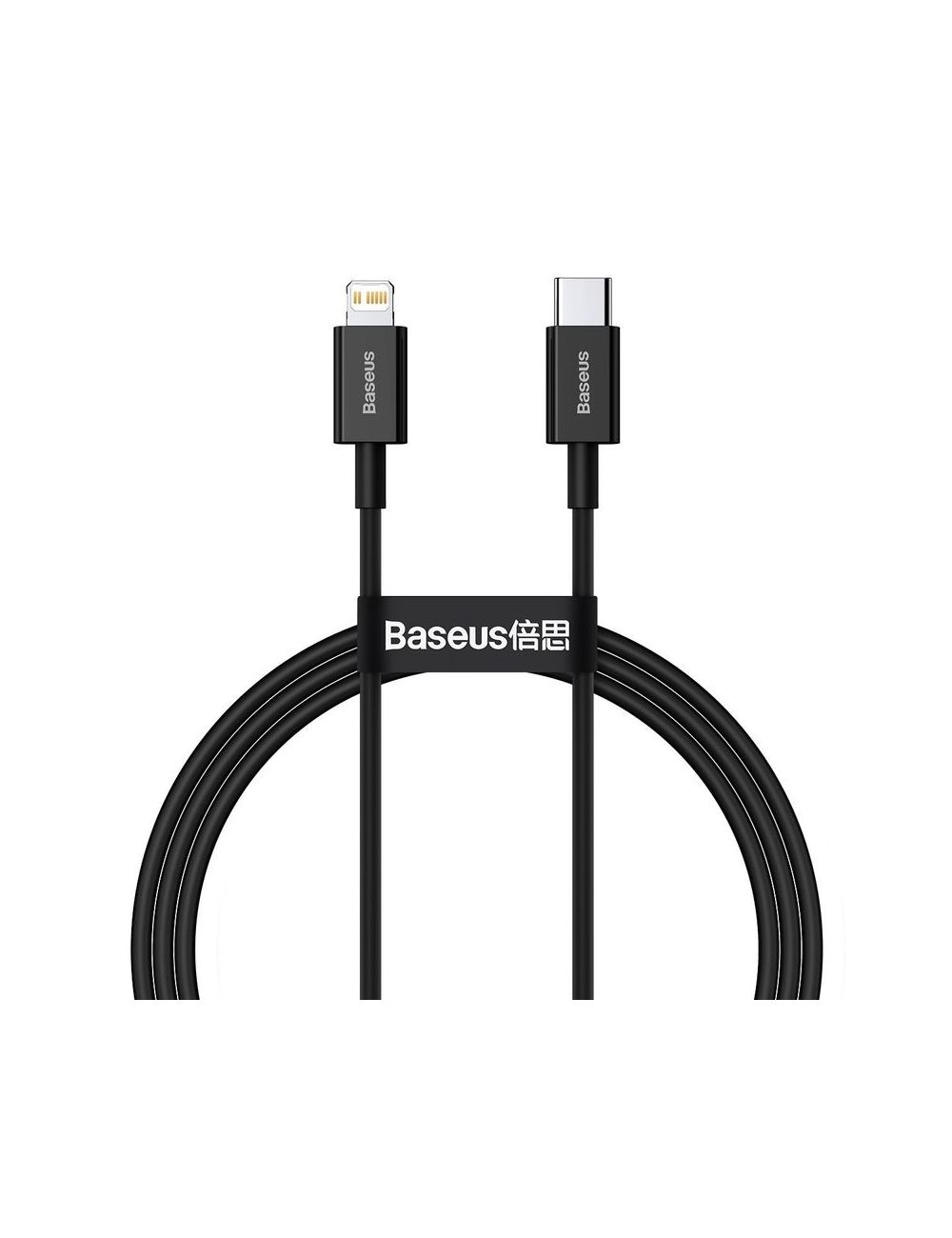 KABEL BASEUS SUPERIOR SERIES 20W PD 1M USB-C/LIGHTNING BLACK/CZARNY