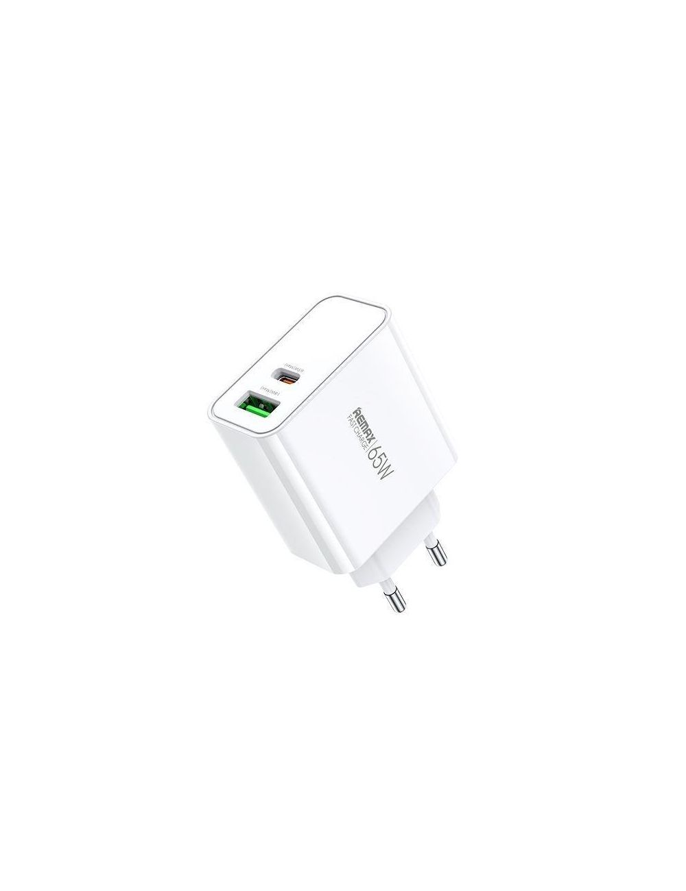 Ładowarka sieciowa KIDDY SERIES 65W RP-U125 USB/USB-C WHITE