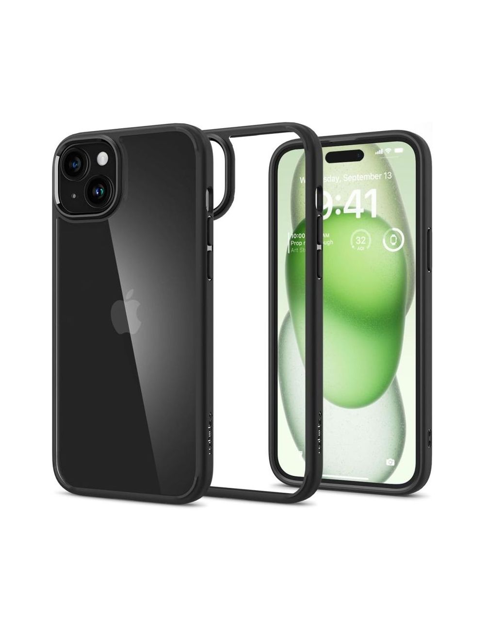 SPIGEN ULTRA HYBRID IPHONE 15 PLUS MATTE BLACK