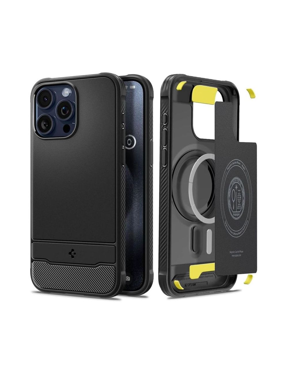 SPIGEN RUGGED ARMOR MAGFIT IPHONE 15 PRO MAX MATTE BLACK