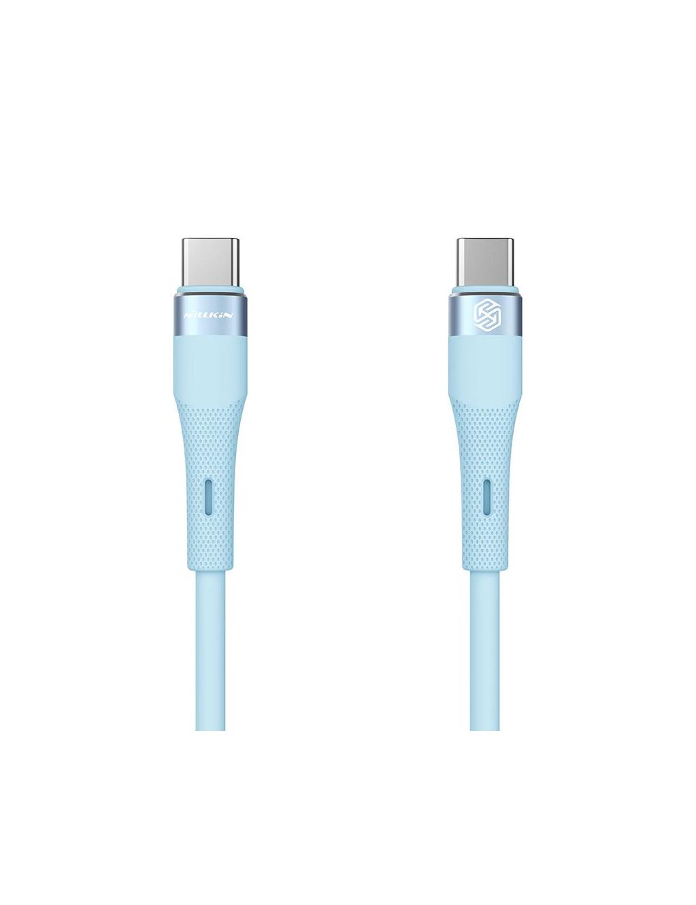 NILLKIN DATA CABLE FLOWSPEED SILICON TYPE C-TYPE C PD 60W, BLUE / NIEBIESKI