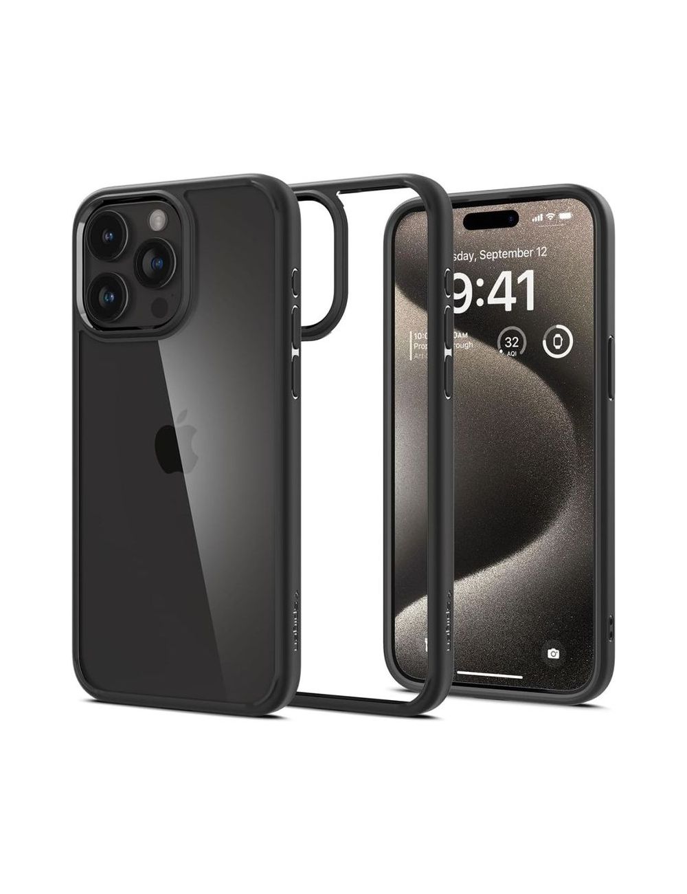 SPIGEN ULTRA HYBRID IPHONE 15 PRO MAX MATTE BLACK