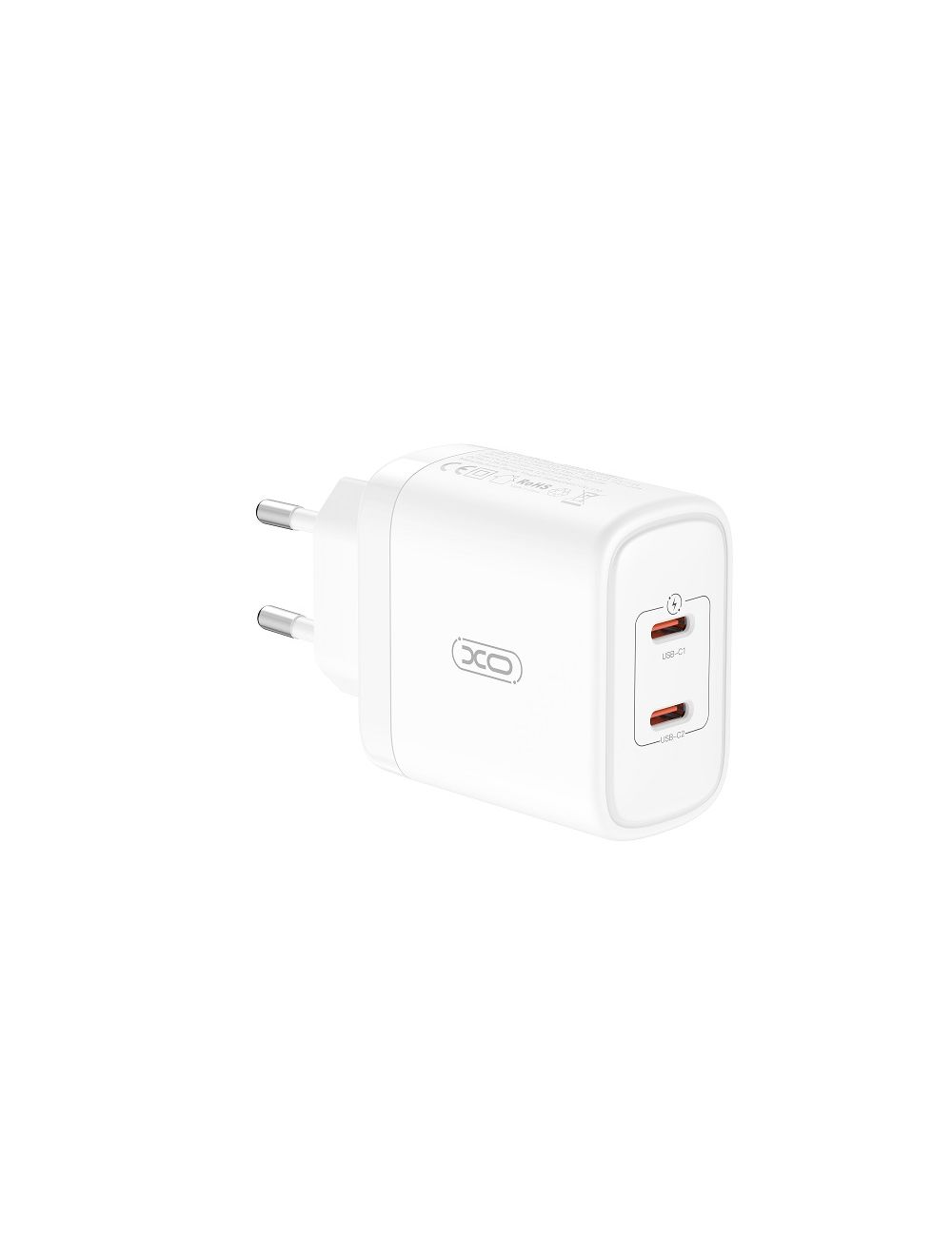 XO ładowarka sieciowa CE08 PD 50W 2xUSB-C BIAŁA