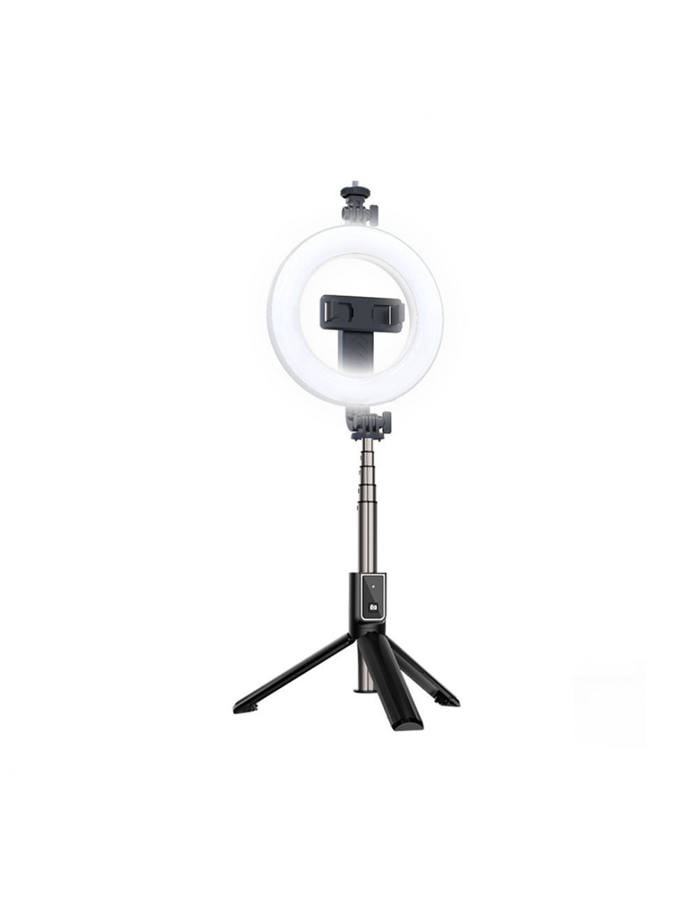 XO SELFIESTICK Bluetooth TRIPOD SS12 95cm Czarny z lampą LED