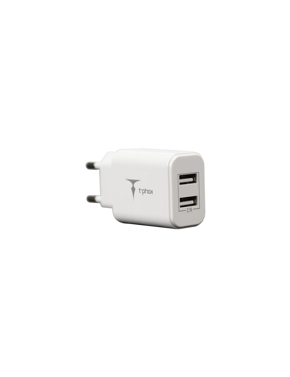 Ładowarka sieciowa T-PHOX POCKET CHARGER 2xUSB 2.1A WHITE